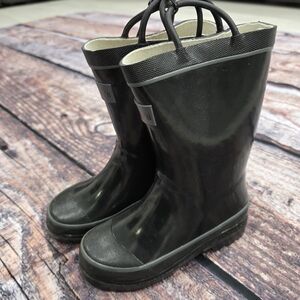 Kids Black Rain Boots